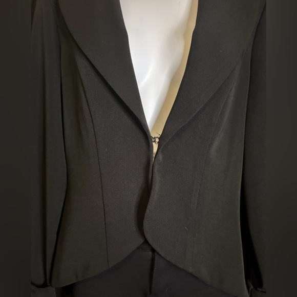 Charlotte Russe Y2K Retro Vintage  Black Fully Lined  Blazer Size Medium - Picture 4 of 14